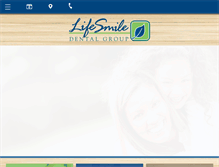 Tablet Screenshot of lifesmiledentalgroup.com
